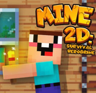 Mine 2D Survival Herobrine 2