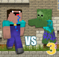 Minecraft Noob vs Zombies 3